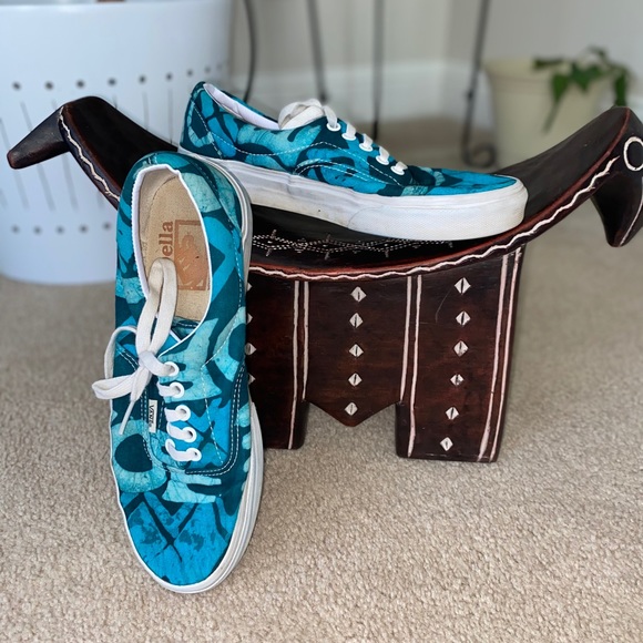 Vans Shoes - Aqua Blue Patterned Vans